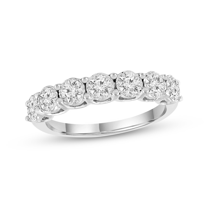 Main Image 1 of Diamond Anniversary Ring 1 ct tw Round-Cut 14K White Gold