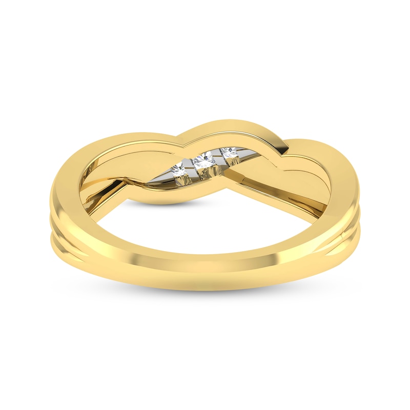 Main Image 3 of Now + Forever Diamond Anniversary Band 1/6 ct tw Round-cut 10K Yellow Gold