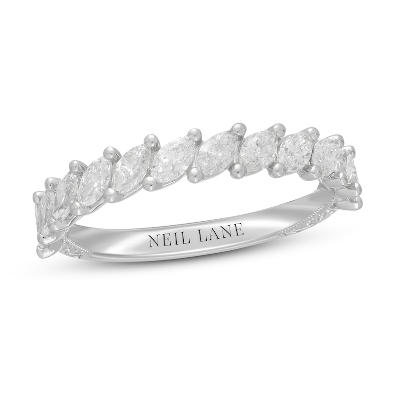 Neil Lane Premiere Diamond Anniversary Ring 1 ct tw Marquise-Cut 14K ...