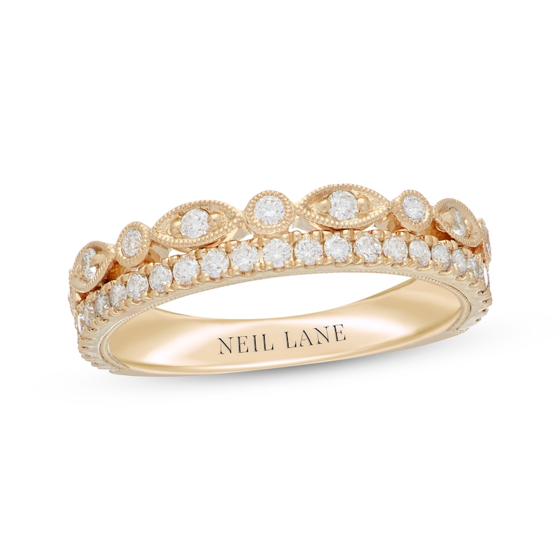 Main Image 1 of Neil Lane Diamond Anniversary Ring 1/2 ct tw Round-Cut 14K Yellow Gold