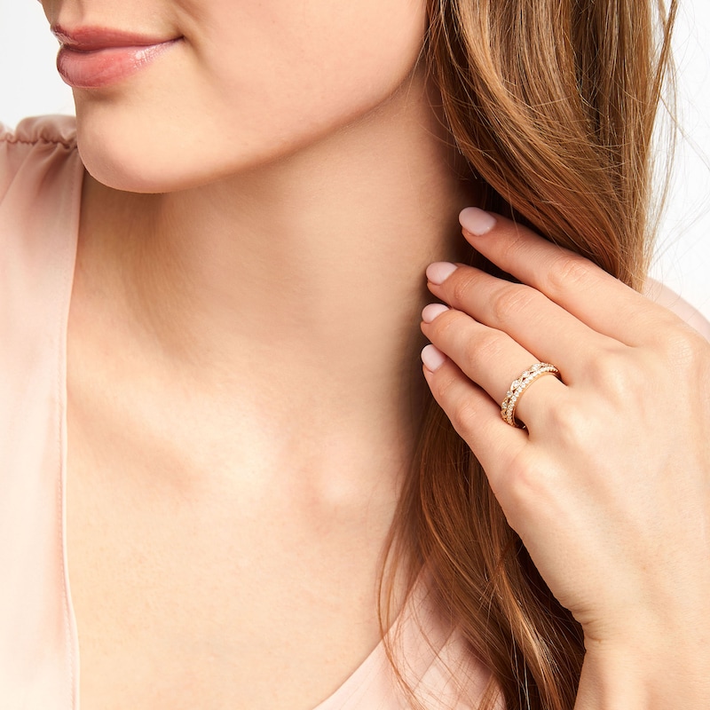 Main Image 6 of Neil Lane Diamond Anniversary Ring 1/2 ct tw Round-Cut 14K Yellow Gold