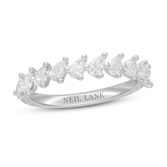 Neil Lane Premiere Diamond Anniversary Ring 3/4 ct tw Pear-Shaped 14K White Gold