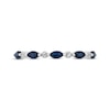 Thumbnail Image 3 of Now + Forever Blue Sapphire & Diamond Anniversary Ring 10K White Gold