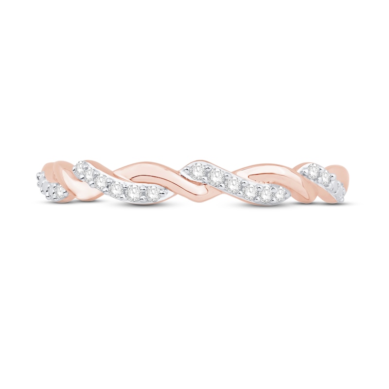 Main Image 3 of Now + Forever Diamond Anniversary Ring 1/15 ct tw Round-cut 10K Rose Gold