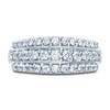 Thumbnail Image 2 of Diamond Anniversary Ring 1 ct tw Round-cut 10K White Gold