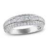 Thumbnail Image 0 of Diamond Anniversary Band 1 ct tw Emerald, Princess, Round-Cut 14K White Gold