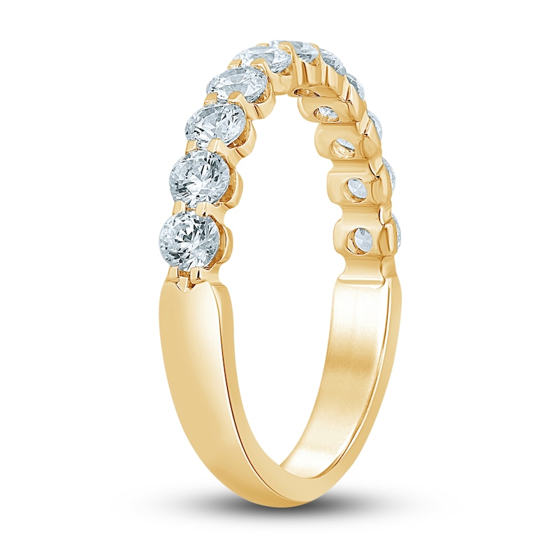 Diamond Anniversary Ring 1 ct tw Round-cut 18K Yellow Gold