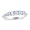 Thumbnail Image 0 of Diamond Anniversary Ring 7/8 ct tw Oval/Round 14K White Gold