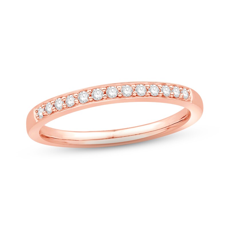 Diamond Anniversary Band 1/8 ct tw Round-cut 10K Rose Gold