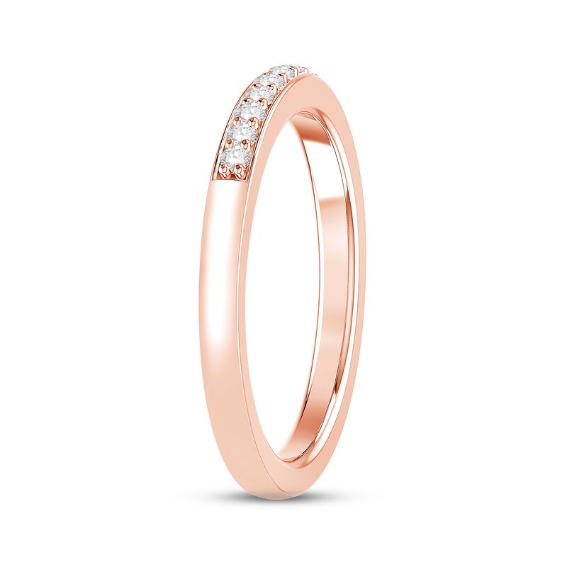 Diamond Anniversary Band 1/8 ct tw Round-cut 10K Rose Gold