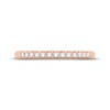 Thumbnail Image 2 of Diamond Anniversary Band 1/8 ct tw Round-cut 10K Rose Gold