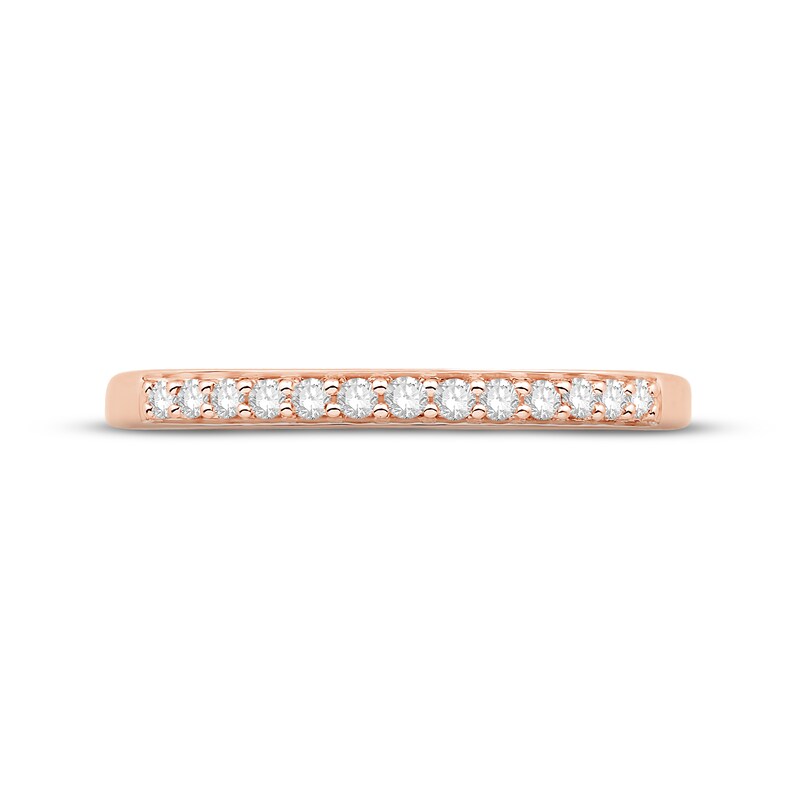 Diamond Anniversary Band 1/8 ct tw Round-cut 10K Rose Gold
