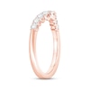 Thumbnail Image 2 of Now + Forever Diamond Contour Anniversary Ring 1/2 ct tw Round-cut 14K Rose Gold