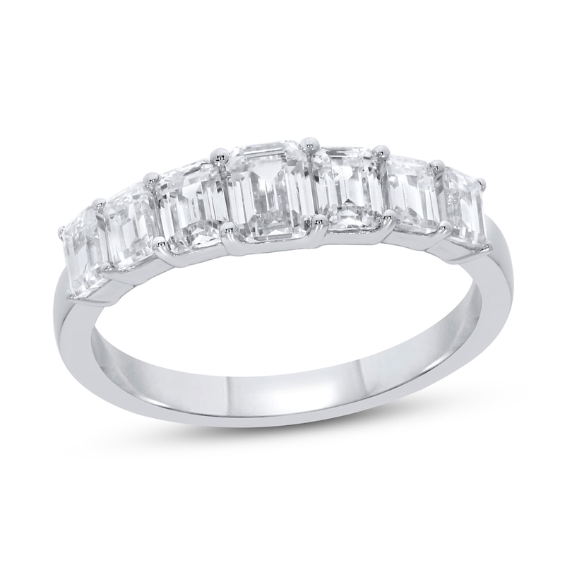 Main Image 1 of Now + Forever Diamond Anniversary Ring 1-1/2 ct tw Emerald-cut 14K White Gold