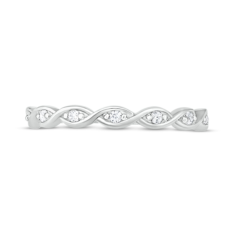 Main Image 2 of Now + Forever Diamond Anniversary Ring 1/15 ct tw Round-cut 10K White Gold
