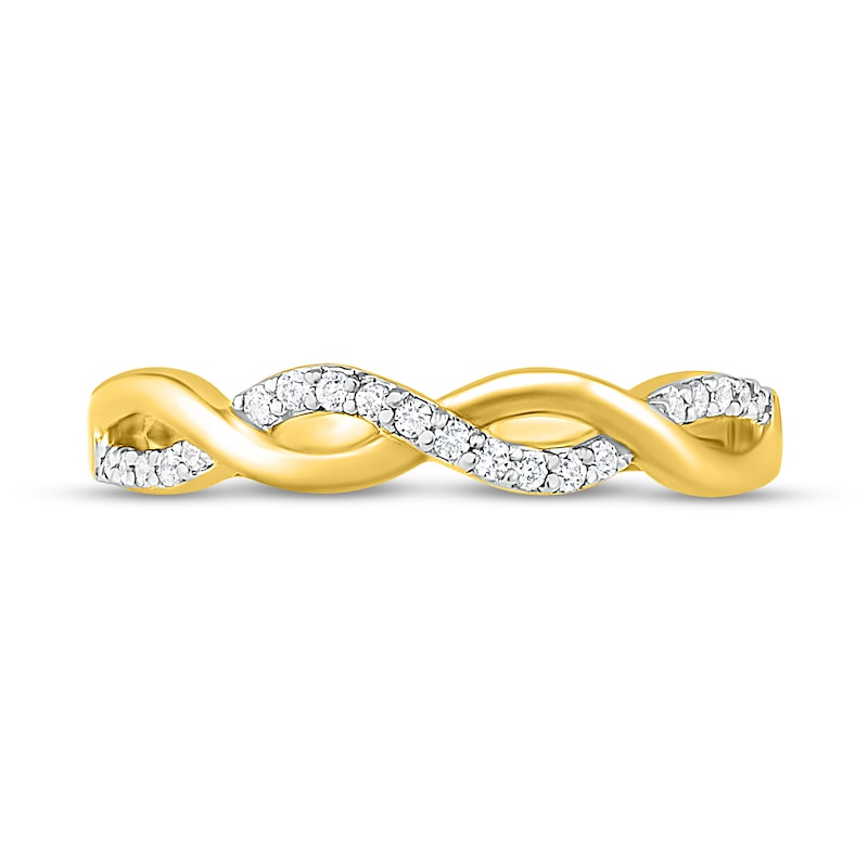 Main Image 2 of Now + Forever Diamond Anniversary Ring 1/8 ct tw Round-cut 10K Yellow Gold