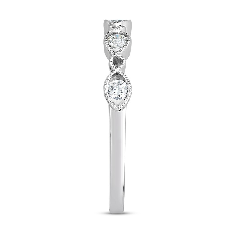 Diamond Anniversary Band 1/5 ct tw Round-Cut 10K White Gold