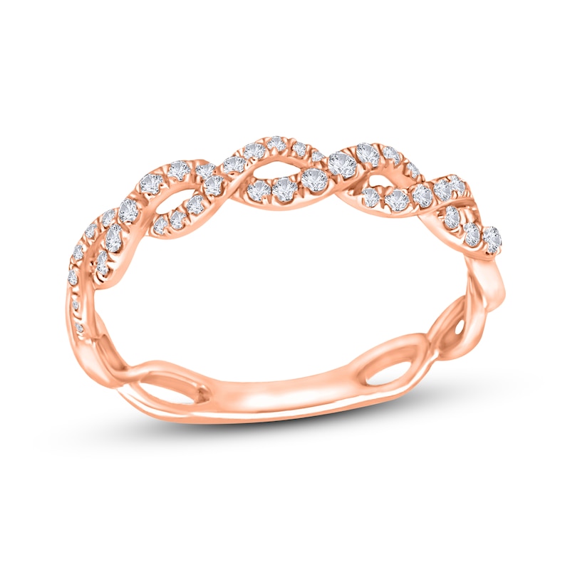 Diamond Anniversary Band 1/4 ct tw Round-Cut 10K Rose Gold