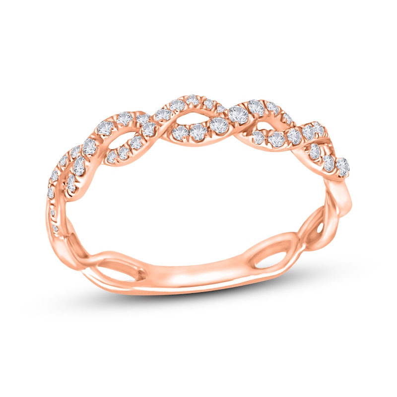 Diamond Anniversary Band 1/4 ct tw Round-Cut 10K Rose Gold | Kay