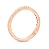 Thumbnail Image 2 of Monique Lhuillier Bliss Diamond Contour Wedding Band 1/4 ct tw Round-cut 18K Rose Gold