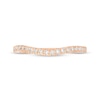 Thumbnail Image 3 of Monique Lhuillier Bliss Diamond Contour Wedding Band 1/4 ct tw Round-cut 18K Rose Gold