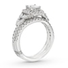 Thumbnail Image 4 of Monique Lhuillier Bliss Diamond Contour Wedding Band 1/4 ct tw Round-cut 18K White Gold