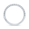 Thumbnail Image 2 of Monique Lhuillier Bliss Diamond Contour Wedding Band 1/3 ct tw Round-cut 18K White Gold