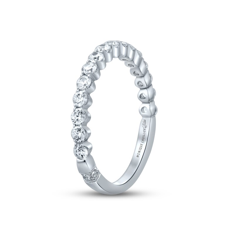 Monique Lhuillier Bliss Diamond Wedding Band 3/4 ct tw Round-cut 18K White Gold