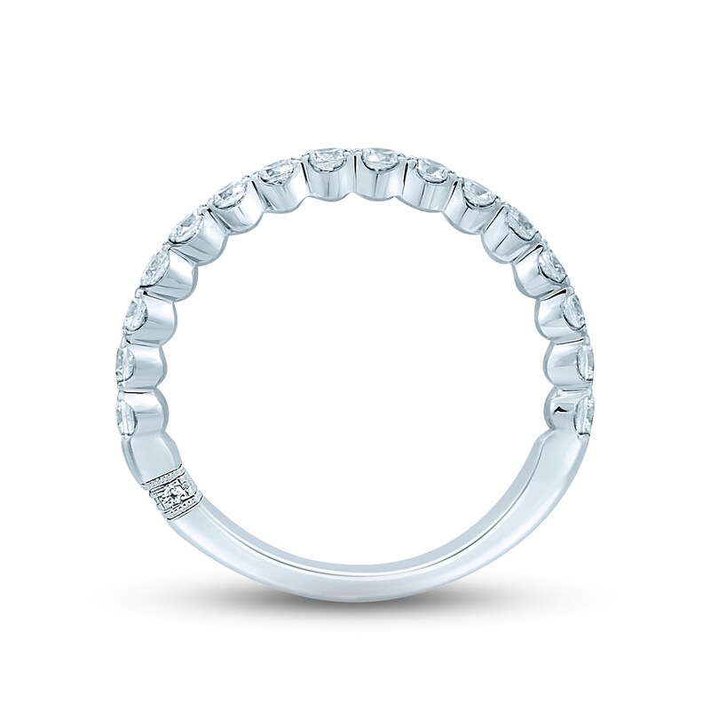 Monique Lhuillier Bliss Diamond Wedding Band 3/4 ct tw Round-cut 18K White Gold