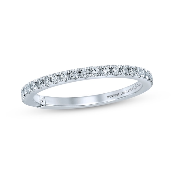 Monique Lhuillier Bliss Diamond Wedding Band 1/4 ct tw Round-cut 18K White Gold