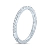 Thumbnail Image 1 of Monique Lhuillier Bliss Diamond Wedding Band 1/4 ct tw Round-cut 18K White Gold