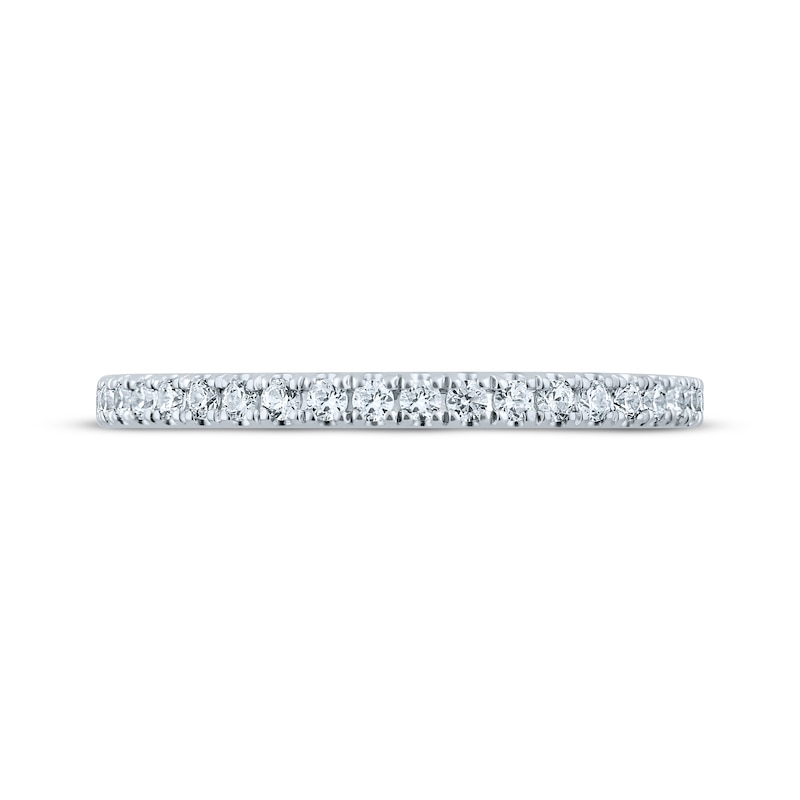 Monique Lhuillier Bliss Diamond Wedding Band 1/4 ct tw Round-cut 18K White Gold