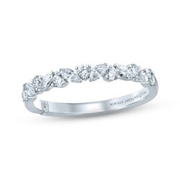 Monique Lhuillier Bliss Diamond Wedding Band 1/2 ct tw Marquise & Round-cut 18K White Gold