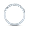Thumbnail Image 2 of Monique Lhuillier Bliss Diamond Wedding Band 1/2 ct tw Marquise & Round-cut 18K White Gold