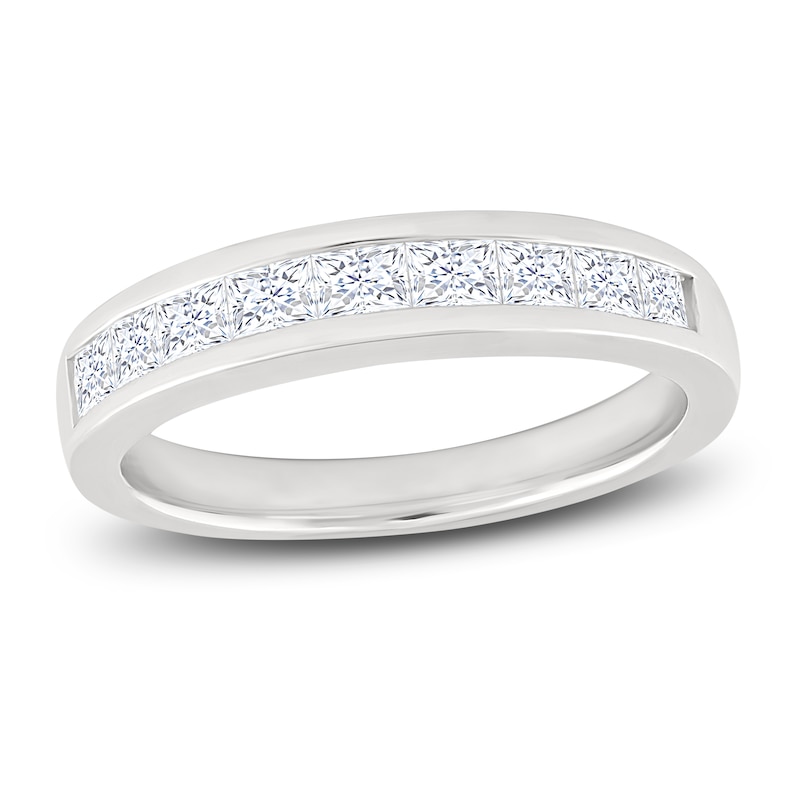 Diamond Anniversary Band 1 ct tw Princess-Cut 10K White Gold