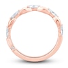 Thumbnail Image 4 of Monique Lhuillier Bliss Diamond Anniversary Band 1/2 ct tw Marquise & Round-cut 18K Rose Gold