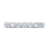 Thumbnail Image 2 of Monique Lhuillier Bliss Diamond Anniversary Band 1/2 ct tw Marquise & Round-cut 18K White Gold