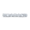 Thumbnail Image 3 of Monique Lhuillier Bliss Diamond Anniversary Band 1/2 ct tw Marquise & Round-cut 18K White Gold