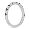 Thumbnail Image 2 of Neil Lane Black & White Diamond Anniversary Ring 1/2 ct tw Round-cut 14K White Gold