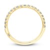 Thumbnail Image 4 of Monique Lhuillier Bliss Diamond Contour Wedding Band 1/3 ct tw Round-cut 18K Yellow Gold