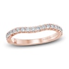 Thumbnail Image 1 of Monique Lhuillier Bliss Diamond Contour Wedding Band 1/3 ct tw Round-cut 18K Rose Gold