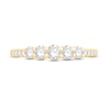 Thumbnail Image 3 of Diamond Anniversary Ring 1/2 ct tw Round-cut 10K Yellow Gold