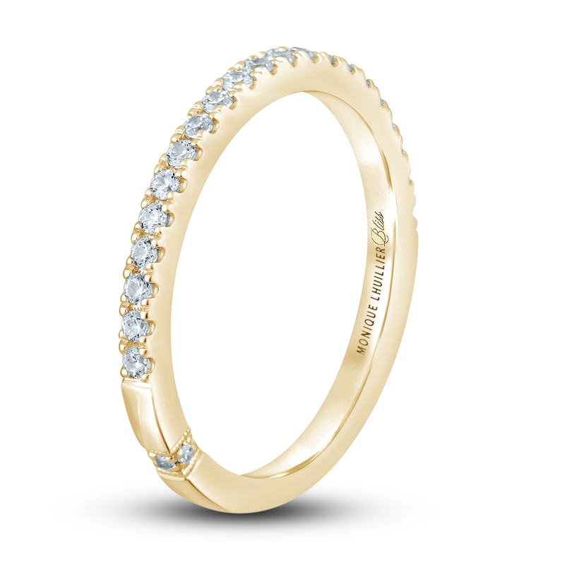 Main Image 2 of Monique Lhuillier Bliss Diamond Anniversary Band 1/4 ct tw Round-cut 18K Yellow Gold