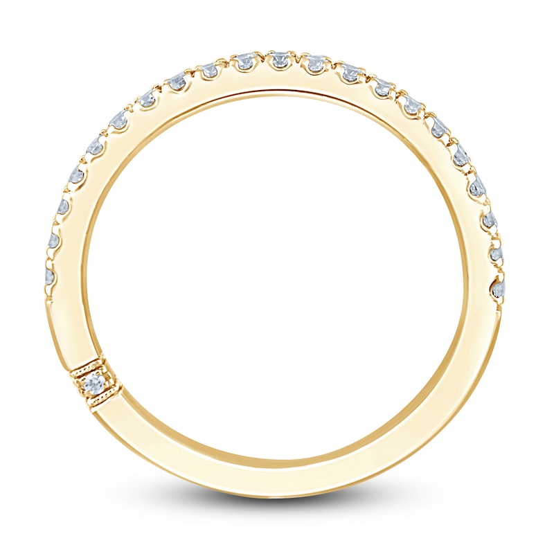 Main Image 4 of Monique Lhuillier Bliss Diamond Anniversary Band 1/4 ct tw Round-cut 18K Yellow Gold