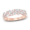 Thumbnail Image 0 of Monique Lhuillier Bliss Diamond Wedding Band 1-1/4 ct tw Pear & Round-cut 18K Rose Gold