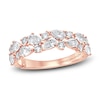 Thumbnail Image 1 of Monique Lhuillier Bliss Diamond Wedding Band 1-1/4 ct tw Pear & Round-cut 18K Rose Gold