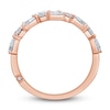 Thumbnail Image 4 of Monique Lhuillier Bliss Diamond Wedding Band 1-1/4 ct tw Pear & Round-cut 18K Rose Gold
