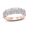 Thumbnail Image 1 of Monique Lhuillier Bliss Diamond Wedding Band 1-1/4 ct tw Round & Marquise-cut 18K Rose Gold