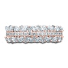 Thumbnail Image 3 of Monique Lhuillier Bliss Diamond Wedding Band 1-1/4 ct tw Round & Marquise-cut 18K Rose Gold