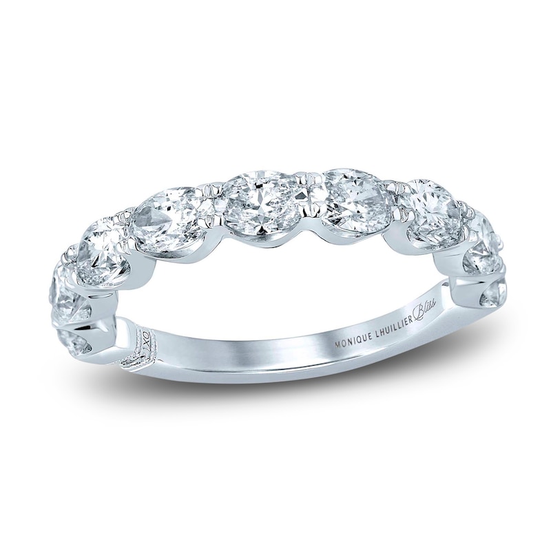 Main Image 1 of Monique Lhuillier Bliss Diamond Anniversary Band 2 ct tw Oval & Round-cut 18K White Gold
